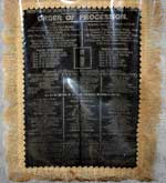 Order of Procession silk
