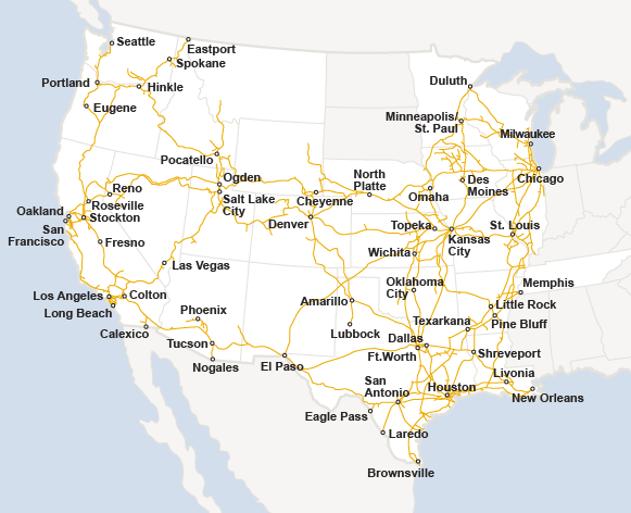 Union Pacific Train Map Misc | Rail Maps | Page 37 | Skyscrapercity Forum