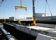 <a href="/newsinfo/graphics/media_kit/regional/northern/kate_shelley/ks_precast_deck.jpg">High-Res Version</a><br>Precast deck set on girders – October 2008.