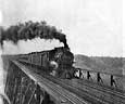 <a href="/newsinfo/graphics/media_kit/regional/northern/kate_shelley/ks_train_old.jpg">High-Res Version</a><br>Kate Shelley with train.
