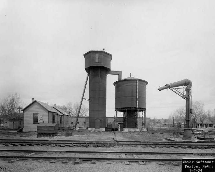 The Kennicott water softener and water tank at Paxton, Nebraska